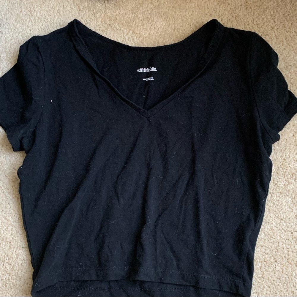 black short sleeve shirt